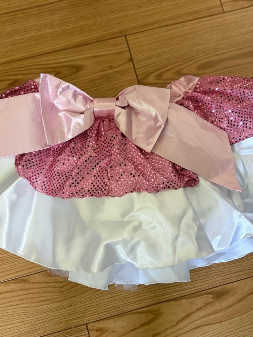 Pink Dottie Bow Running Tutu